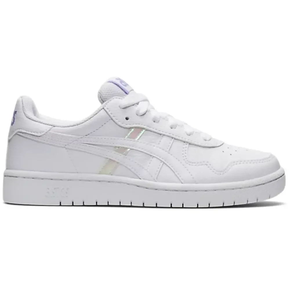 Asics Japan S GS Hologram Sneakers Size 5.5 White Low Top Lace Up Classic